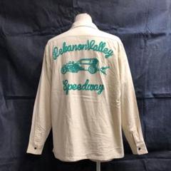 HOUSTON ヒューストン ボーリングシャツ 長袖 チェーンステッチ刺繍 Mのサムネイル