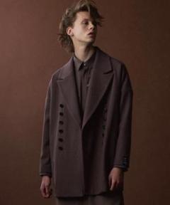 shareef「WOOL MELTON MIDDLE COAT」モカ 1
