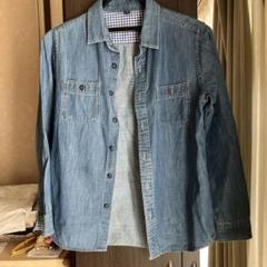 UNIQLOデニムシャツ150チェック襟