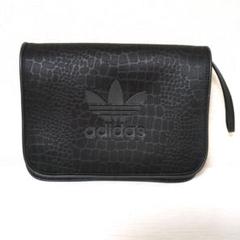 adidas アディダス クラッチバッグ 黒 - メルカリ