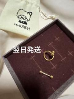 【美品】モルフ スパイラルピアス ストレートバーベル