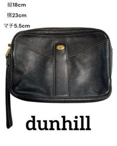 dunhill / ダンヒル　レザーセカンドバッグ　黒のサムネイル