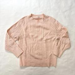 UNIQLO　ユニクロ　ライトスフレヤーンポインテールクルーネックセーター　M
