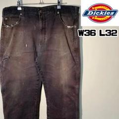 dickies ディッキーズ ペインターパンツ ダック ワーク フェード 黒のサムネイル