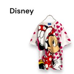 【ディズニー】Tシャツ　半袖　ミニー　カジュアル　可愛い　ピンク M