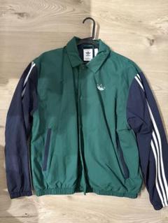 adidas アディダス グリーン×ベージュ トラックジャケット