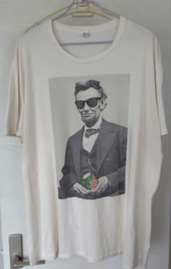 BODY RAGS、薄いベージュ、XX-LARGE、T-シャツ、リンカーン、