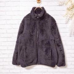 【古着】(S) UNIQLO ユニクロ ボアジャケット フルジップ アウター