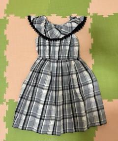【美品】ANNA SUI MINI アナスイミニ チェック柄セットアップ 140 3点セット》アナスイミニ ビスチェ付きセットアップ 140センチ