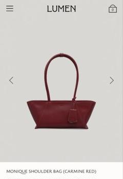 25SS新作LUMEN MONIQUE SHOULDER BAG レッド Atelier de LUMEN