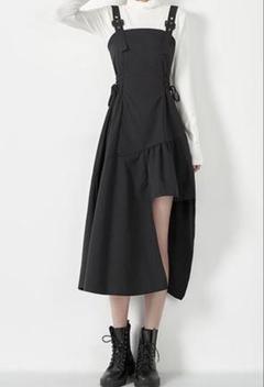 アシンメトリーレースアップワンピース