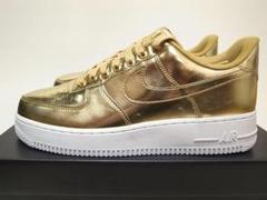 新品W AIR FORCE 1 SP金白 28cm メタリックゴールド GOLD