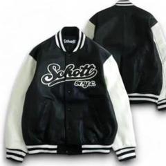 Schott フルレザー スタジャン 3121032 定価7.9万 Schott フルレザー スタジャン 3121032 定価7.9万