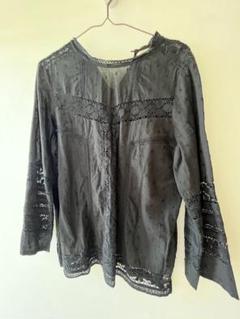 新品タグ付き✨ヌキテパ　コットンボイル　ブラウス　エンブロイダリー　ミント　刺繍 Cotton Voile Smocking Blouse | Pasand by ne Quittez pas