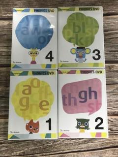 【中古】WWK  PHONICS DVD 1-4 セット ワールドワイドキッズ フォニックス DVD セット（ワールドワイド