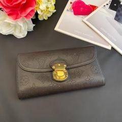 展示品級♡正規品 ルイヴィトン モノグラム マヒナ アメリア 三つ折り財布