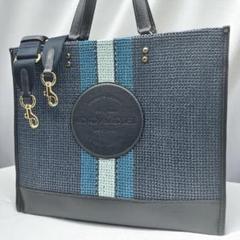 COACH コーチ　デニム トートバッグ　ミニバッグ　デニムハンドバッグ Coachデニム ショルダー トートバッグ コーチデニムトートバッグ