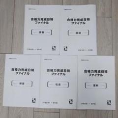 日能研　六年生　合格力完成日特ファイナル　2023年度