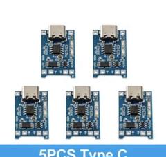 TP4056 USB-C 1A 保護充電モジュール付き 5V　5個のサムネイル