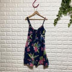 【ホリスター】（M）花柄キャミソールワンピース コットン100 フレア