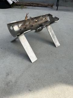 ステンレス　焚き火台　ハンドメイド　自作　バーベキュー　焼き鳥台 ステンレス 焚き火台 ハンドメイド 自作 バーベキュー 焼き鳥台