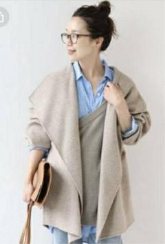 【美品】プラージュ　ハミルトン　ハーフ　コート　ライトブルー Plage - Plage 即完売 ハミルトンハーフコートの通販 by セール