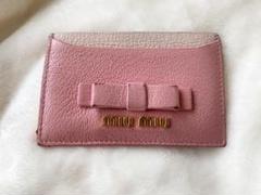miumiu 定期入れ ピンク マドラス