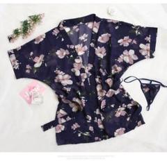 FM 7741 A7(Tショーツ&パジャマ)花柄 シースルー惑ベビードール
