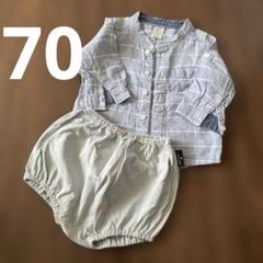 H&M ベビーシャツとボトムス　２点セット ベビー　日除け　かぼちゃパンツ