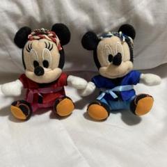 ミッキー　ミニー　夏祭り　キーホルダー　バッジ