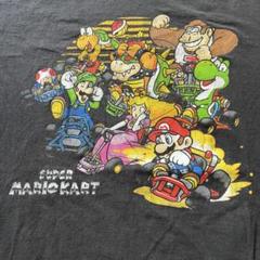 アニメTシャツ　スーパーマリオカート　任天堂　NINTENDO ブラック 黒　L