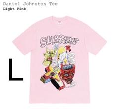 supreme Daniel Johnston Tシャツ ピンク L