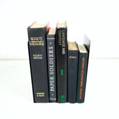 アンティーク 黒の洋書 5冊セット まとめ売り ディスプレイ