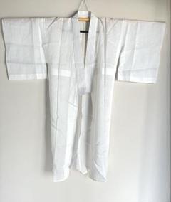 【本麻　紋紗長襦袢　撫子】中古　夏用　汗ばむ季節の必需品 丈127 本麻紋紗長襦袢撫子】中古夏用汗ばむ季節の必需品 丈127