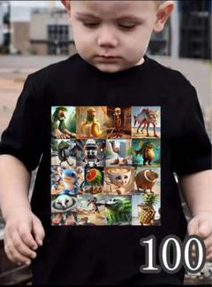 【新品・100cm】イタリアンブレインロット　キッズTシャツ