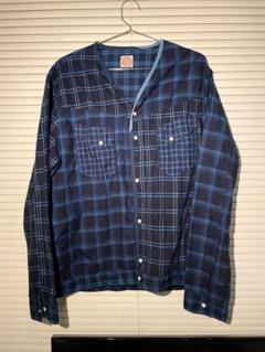 23aw FUNSET OF ART ファンセットオブアート ノーカラー デニム 23aw FUNSET OF ART ファンセットオブアート ノーカラー デニム