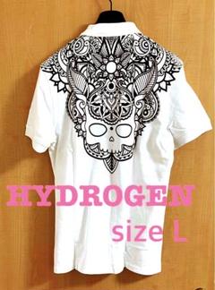 HYDROGEN ハイドロゲン バックプリントポロシャツ ポロシャツ ドクロ HYDROGEN ハイドロゲン バックプリントポロシャツ ポロシャツ