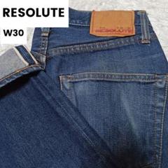 RESOLUTE リゾルト 710 ストレートデニム セルビッチ W30 L28
