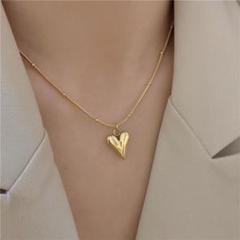 ネックレス アクセサリー ハート シンプル ステンレス 色落ちしない ペンダント