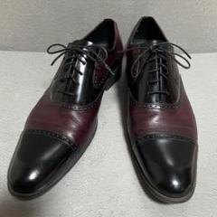 【美品！】ランバンコレクション 革靴 ストレートチップ 内羽根 レザー 25cm ランバンコレクション LANVIN COLLECTION 内羽根ストレート