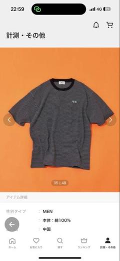 タウンクラフト　別注　ピンボーダー半袖tee リンガーtシャツ