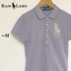 RALPH LAUREN ラルフローレン ポロシャツM パールロゴ ビックポニー