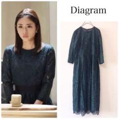 Diagramダイアグラム 美品 レースロングワンピース