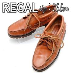 未使用級✨　REGAL　ドライビングシューズ　デッキシューズ　ブラウン　レザー REGAL / リーガル デッキシューズ/レザー/ブラウン/22cm 8038