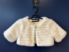 H&M ファー ジャケット ホワイト 120cm