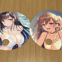 【限定】　コミケ　C104 参加証 うちわ 兼清みわ　小林ちさと