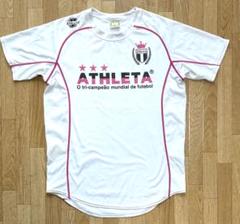 ATHLETA サッカーシャツ ホワイト/ピンク Mサイズ シミあり