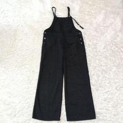 Le Denim SLOBE IENA サロペット ワイドレッグ 38 ブラック