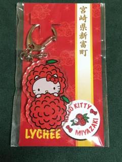 2001年　キティちゃん　宮崎限定　日向夏みかん　マスコットキーホルダー レア 静岡限定 みかん 宮崎限定日向夏 ストラップ 根付 ご当地