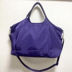 美品！アニエスベー agnes.b パープル ナイロン ボストンバッグ 旅行 美品！アニエスベー agnes.b パープル ナイロン ボストンバッグ
